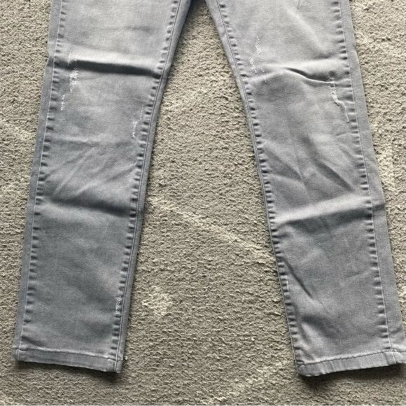 The Kooples Gray Distressed Button Fly Straight Leg Jeans 30 - Picture 3 of 11